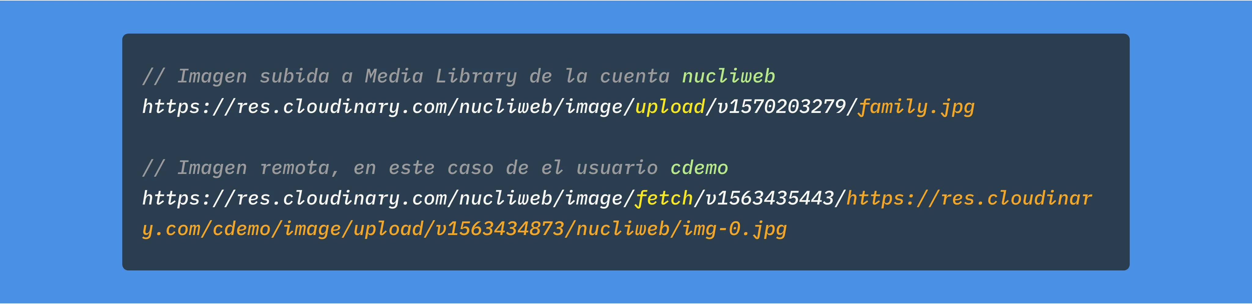 Cloudinary methods