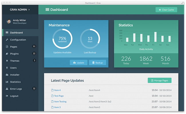 grav-admin-dashboard